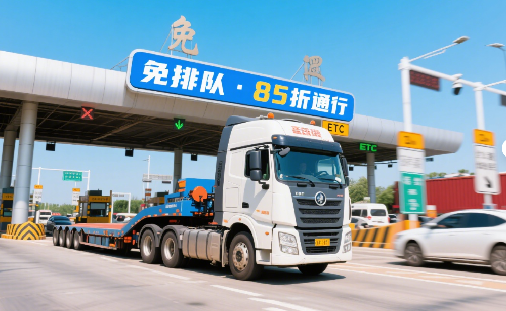 牵引车司机速看！全国高速费85折+免费办理，省万元不是梦